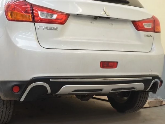 Накладка заднего бампера Mitsubishi ASX (13-15) - ABS 3