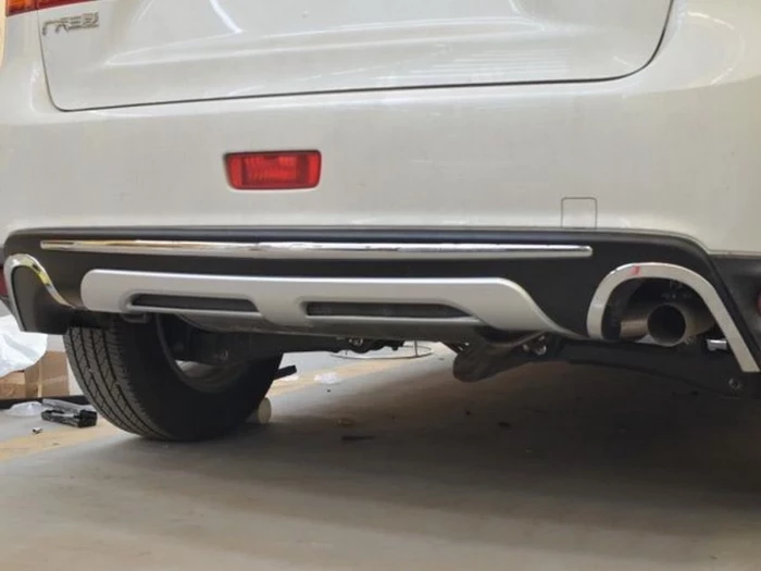 Накладка заднего бампера Mitsubishi ASX (13-15) - ABS 4