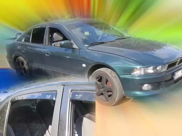 Дефлекторы окон Mitsubishi Galant 8 (97-03) Sedan - Heko (вставные) 4