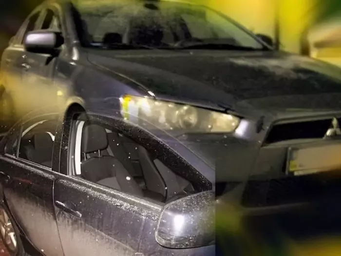 Дефлектори вікон Mitsubishi Lancer X (07-15) - Heko (вставні) 4