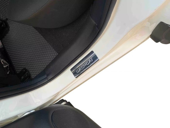 Накладки на пороги Nissan Qashqai II (J11; 14-21) - Omsa 8