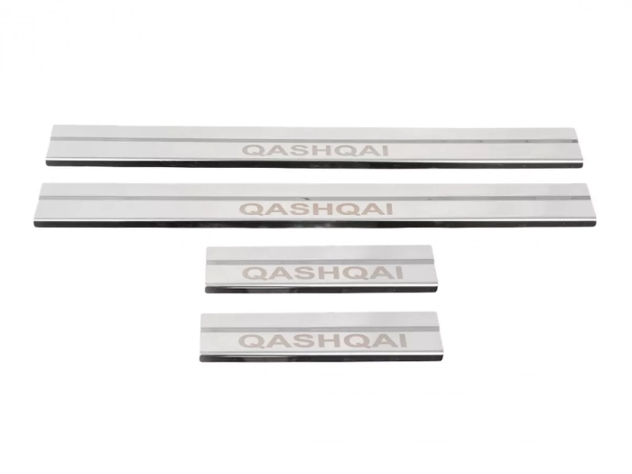 Накладки на пороги Nissan Qashqai J10 (07-13) - Carmos 1