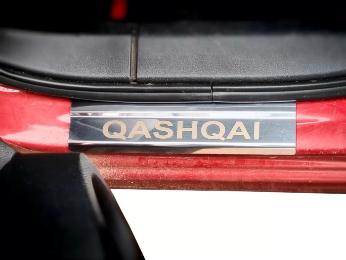 Накладки на пороги Nissan Qashqai J10 (07-13) - Carmos 4