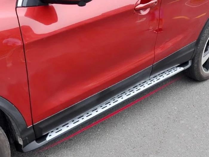 Пороги боковые Nissan Qashqai II (J11; 14-21) - оригинал стиль 4