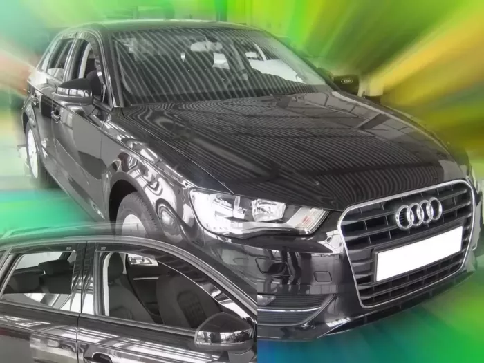 Дефлектори вікон Audi A3 8V (12-20) 5D Sportback - Heko (вставні) 4