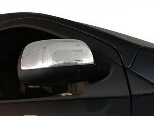 Хром накладки на зеркала Nissan Micra IV (K13; 10-17) - Carmos 2