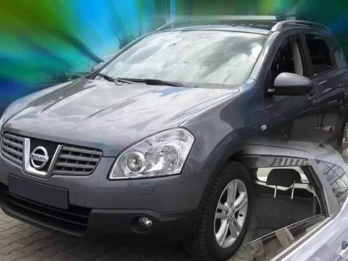 Дефлекторы окон Nissan Qashqai+2 (08-13) - Heko (вставные) 4