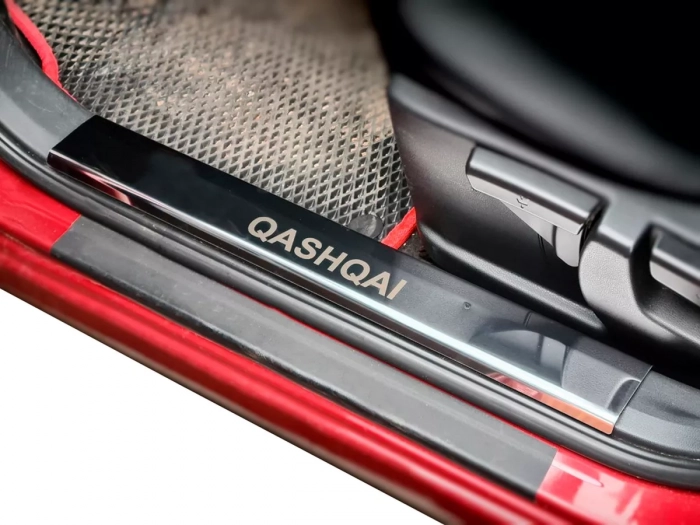 Накладки на внутренние пороги Nissan Qashqai I (J10; 07-13) 3