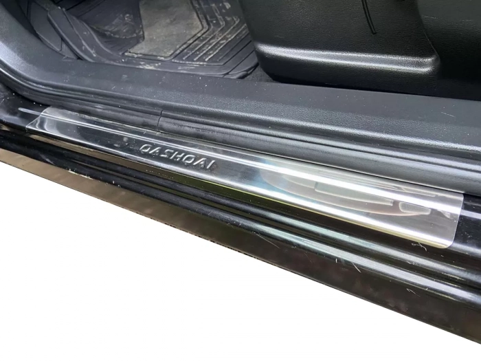 Накладки на пороги Nissan Qashqai I (J10; 07-13) - Omsa 5