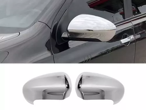 Хром накладки на зеркала Nissan Qashqai I (J10; 07-13) - полные 1