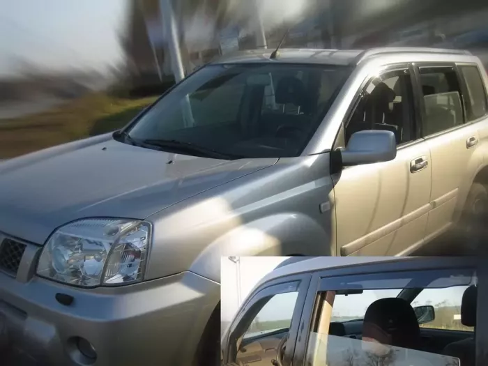 Дефлектори вікон Nissan X-Trail I (T30; 00-07) - Heko (вставні) 4