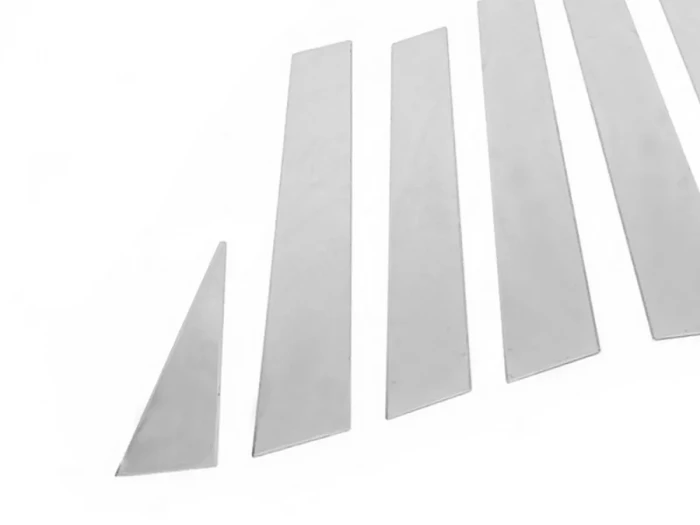 Хром молдинги дверных стоек Nissan X-Trail II (T31; 07-13) 3