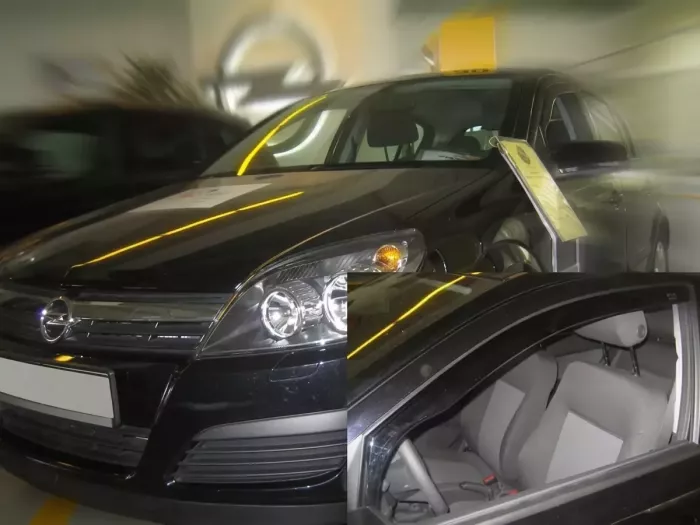 Дефлекторы окон Opel Astra H (04-14) Универсал - Heko (вставные) 4