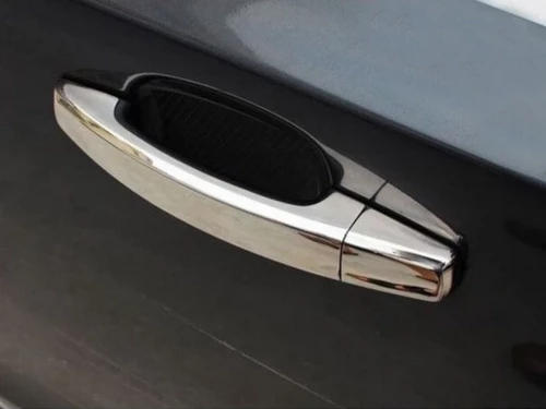 Хром накладки на ручки Opel Astra H (04-14) - Carmos (полные) 4