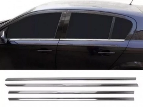 Хром нижні молдинги вікон Opel Astra H (04-14) 1