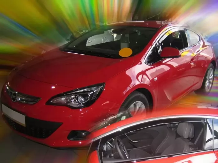 Дефлекторы окон Opel Astra J GTC (10-15) 3D - Heko (вставные) 4