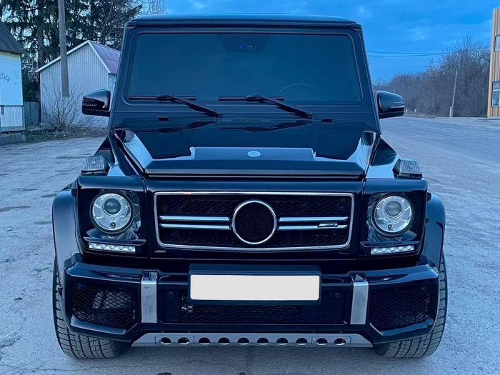 Рамки на фари Mercedes G W463 (02-12) - з DRL 5 LED (під фарбування) 4