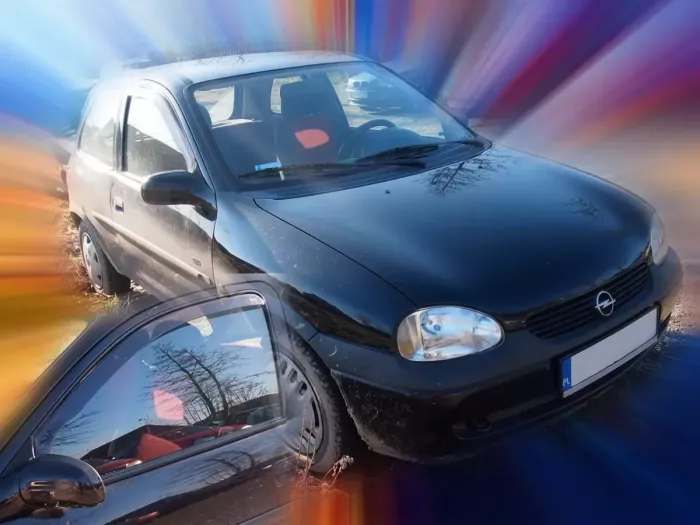 Дефлекторы окон Opel Corsa B (93-00) 3D - Heko (вставные) 4