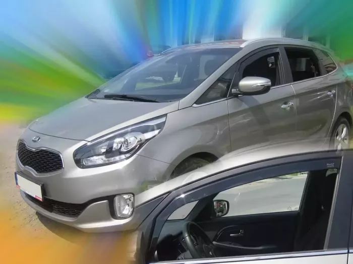 Дефлекторы окон Kia Carens III (RP; 13-19) 5D - Heko (вставные) 4