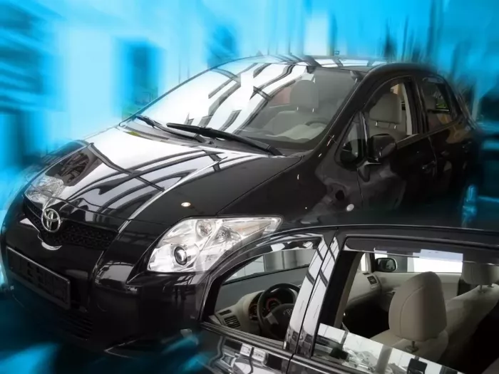 Дефлекторы окон Toyota Auris I (E150; 06-12) 5D / (12-) Classic - Heko (вставные) 4