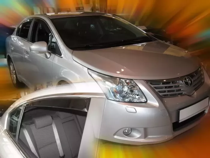 Дефлекторы окон Toyota Avensis III (09-18) Sedan - Heko (вставные) 3