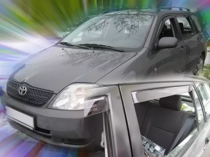 Дефлектори вікон Toyota Corolla E12 (02-07) Універсал - Heko (вставні) 4