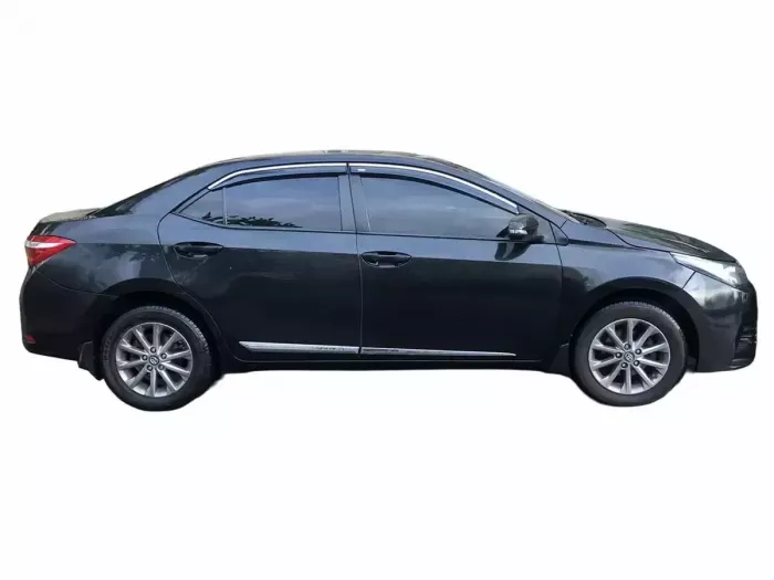 Дефлекторы окон Toyota Corolla XI (13-18) Sedan - Niken (с хром молдингом) 4