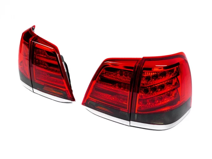 Фонари задние Toyota LC200 (07-15) - Lexus 2012 стиль красные 4