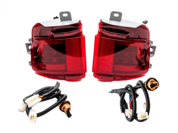 Ліхтарі заднього бампера Toyota LC200 (16-21) - LED червоні 2