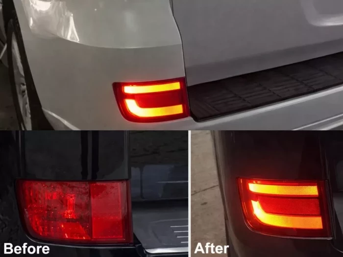 Ліхтарі заднього бампера Toyota LC200 (16-21) - LED червоні 4