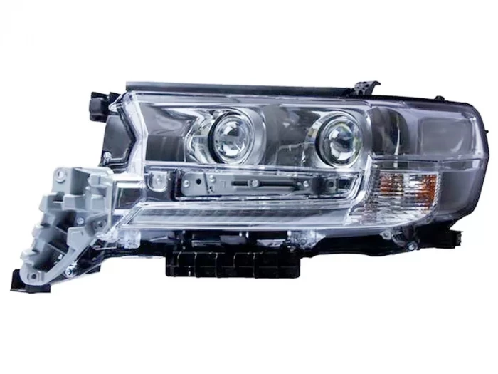 Фари лінзові Toyota LC 200 (16-21) - LED DRL хром 1