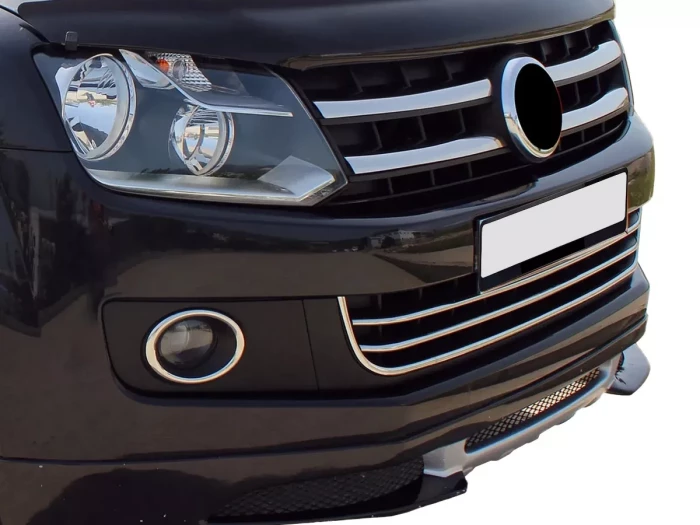 Хром накладки на решітку бампера VW Amarok I (10-16) - 2 шт 6