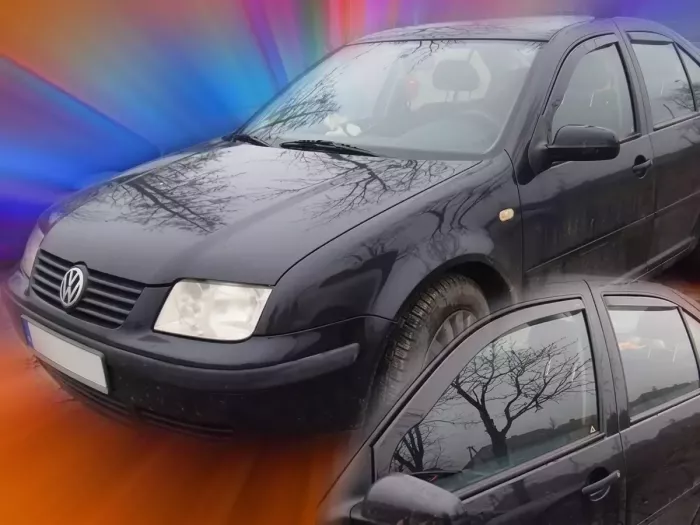 Дефлекторы окон VW Bora A4 (98-05) Sedan - Heko (вставные) 4