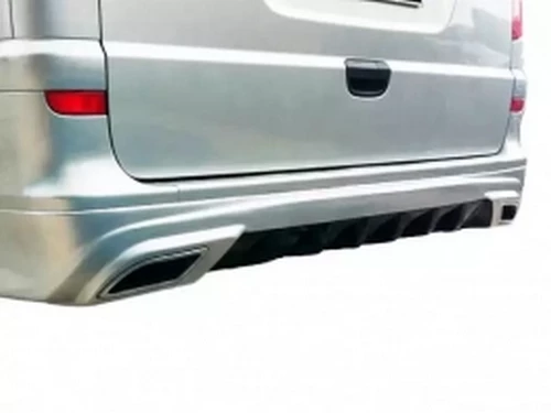 Накладка на задній бампер Mercedes Vito W639 (03-14) - Sport стиль 2