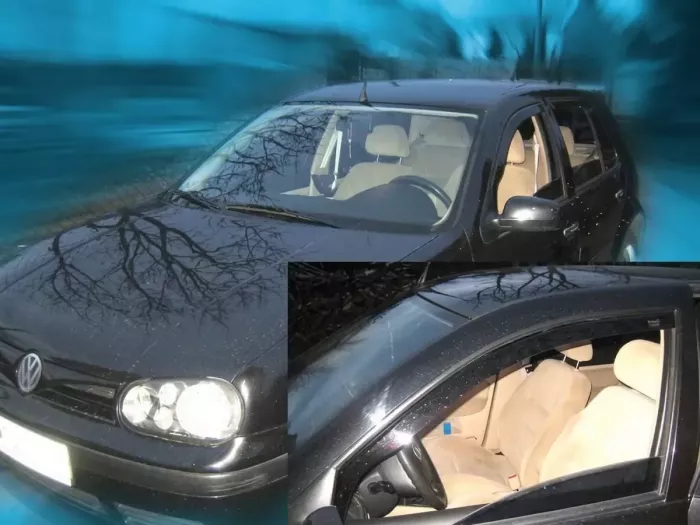 Дефлектори вікон VW Golf IV (97-06) 5D Хетчбек / Універсал - Heko (вставні) 4