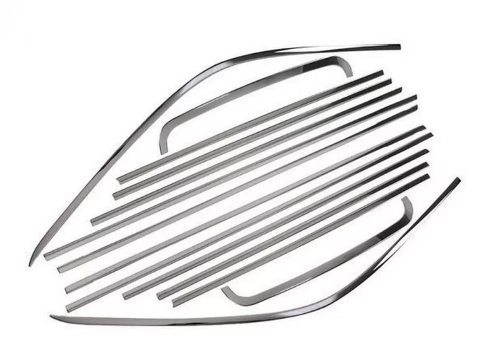 Хром повне обведення вікон VW T6 / T6.1 (15-23) довгий 1 двері 2