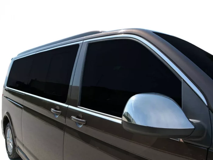 Хром повне обведення вікон VW T6 / T6.1 (15-23) довгий 1 двері 6