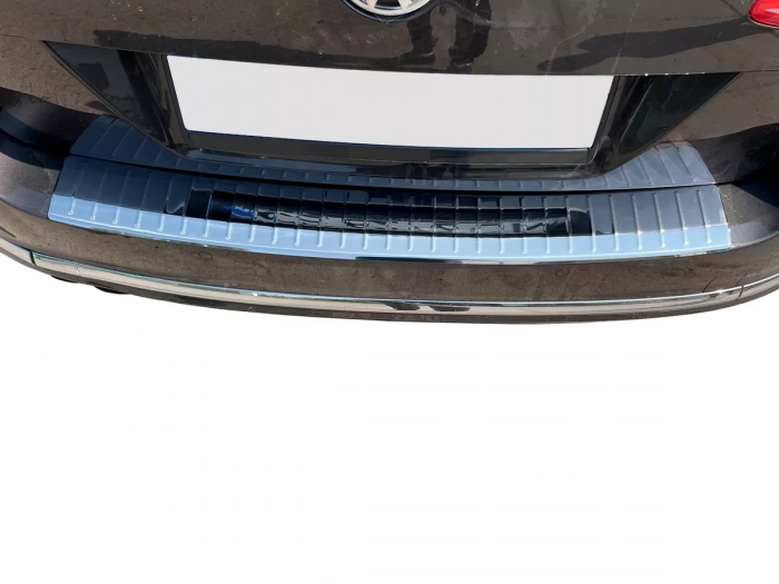 Накладка на бампер VW Passat B7 (11-15) Универсал - Nitto (хром) 5