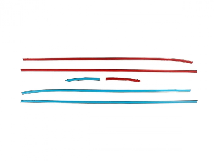 Хром нижние молдинги окон VW Polo V (6R; 09-17) 5D Htb 3