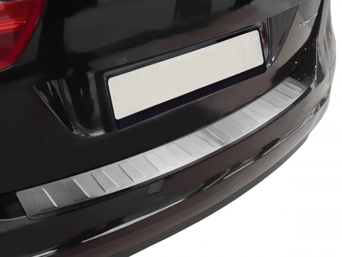 Накладка на задний бампер VW Sharan II (10-) - Omsa (матовая) 4