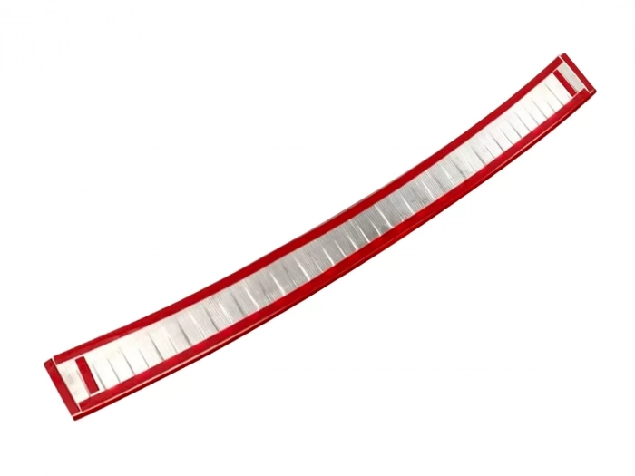 Накладка на бампер Mercedes S212 (09-13) Универсал - Omsa (серебряная) 4