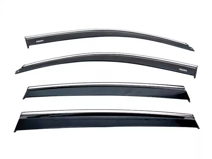 Дефлекторы окон VW Tiguan I (07-15) - Niken (с хром молдингом) 2