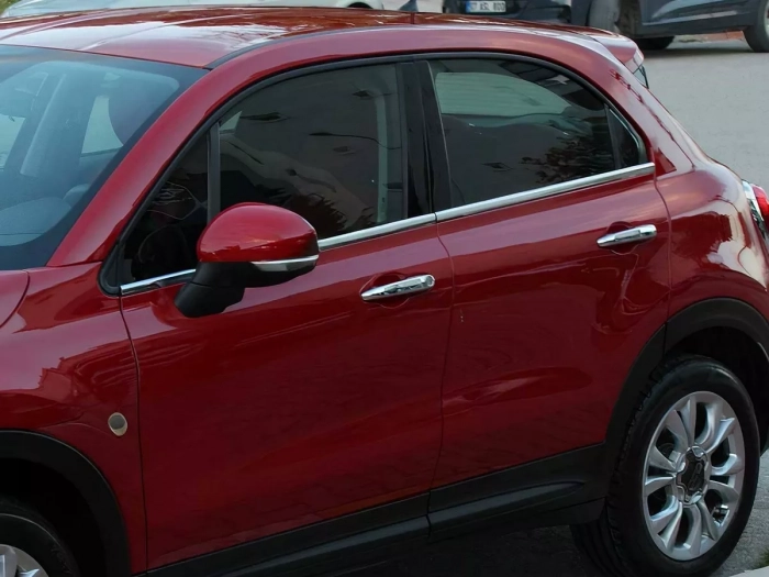 Хром нижні молдинги вікон Fiat 500X (15-24) 5