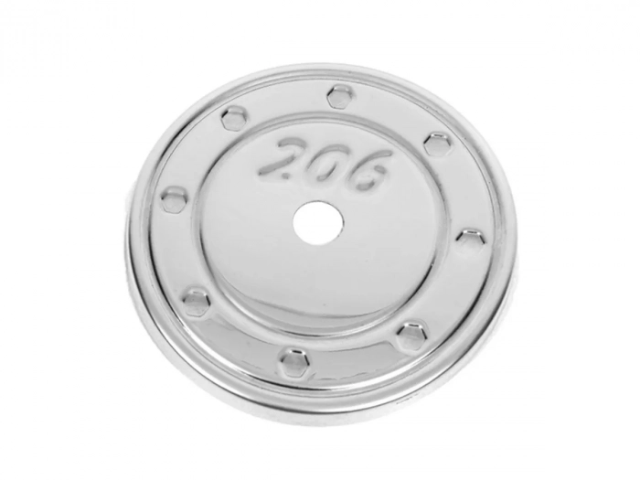 Хром накладка на лючок бензобака Peugeot 206 (98-12) 1