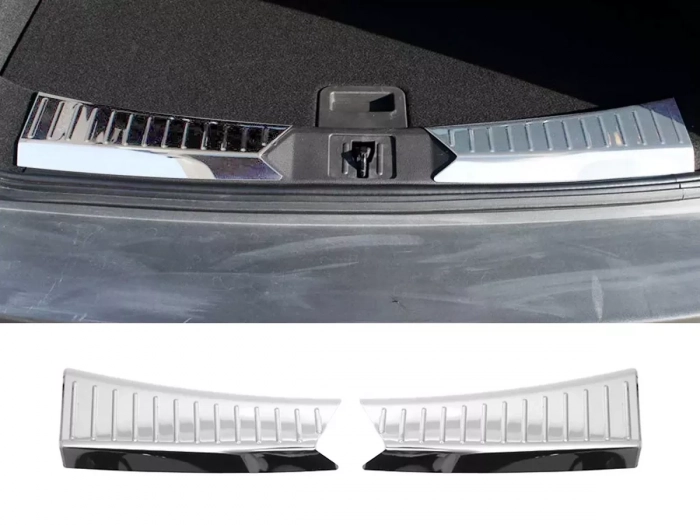 Накладки на поріг багажника Ford Kuga II (13-16) - хром 1