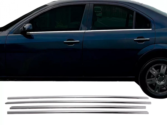 Хром нижние молдинги окон Ford Mondeo Mk3 (00-07) Sedan 1