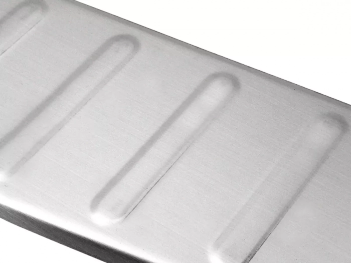 Накладка на задний бампер Hyundai Tucson III (TL; 16-18) - Omsa (серебряная) 2