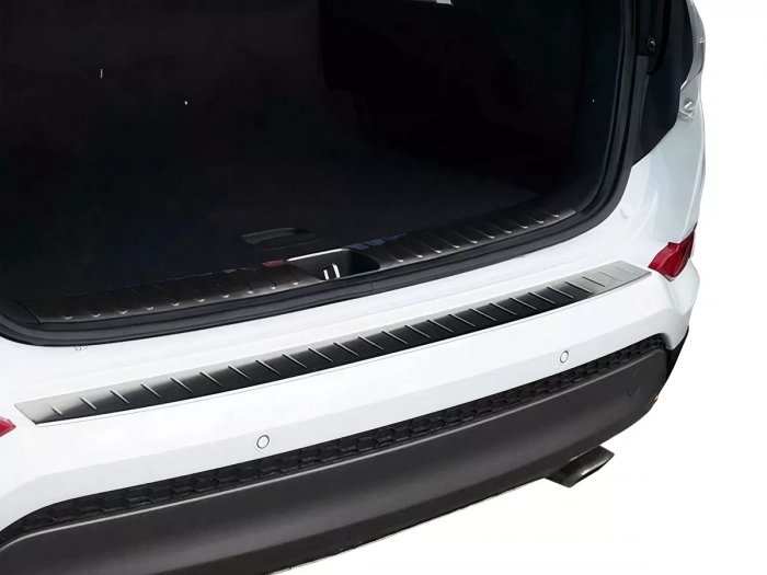Накладка на задний бампер Hyundai Tucson III (TL; 16-18) - Omsa (серебряная) 4