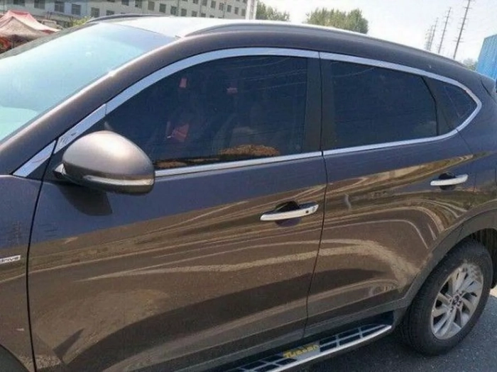 Хром повне окантування вікон Hyundai Tucson III (TL; 16-21) 5