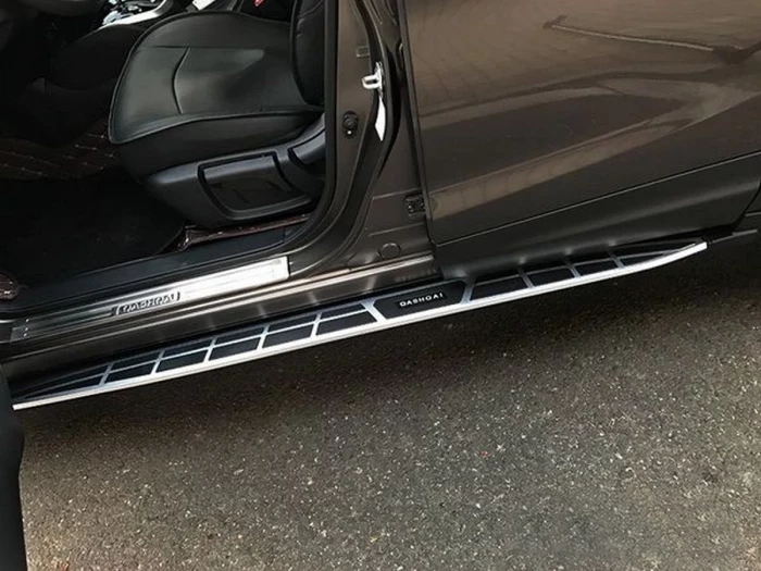 Пороги боковые Nissan Qashqai II (J11; 14-21) - OEM 4S стиль 7